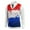 White, variant on Men's Patriotic Star-Patterned Sleeveless Sweater Vest Red White And Blue Knit V-Neck Tank Top