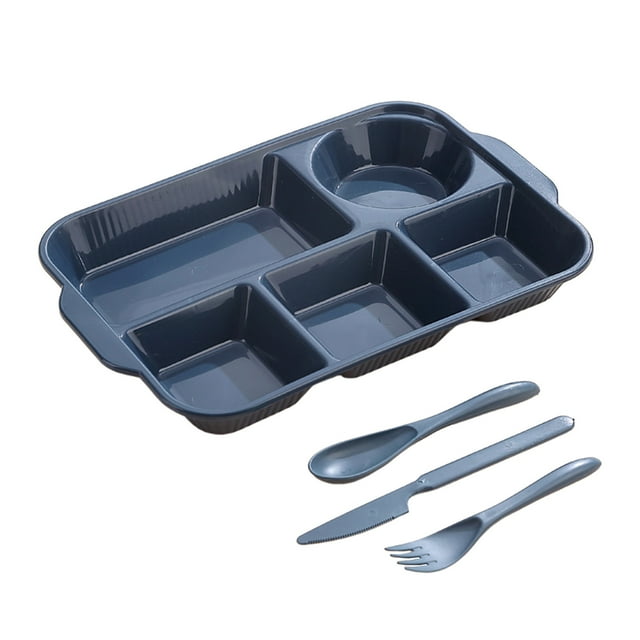 Kitchen Tools Divided Plates Tray Dinnerware Dinner Restaurant Family Party and Kitchen Microwave Dishwasher Safe