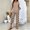 Camel, variant on Women's 2 Piece Casual Outfit Set Lounge Sets Printed Capris Top Wide Leg Crop Pants Travel Beach Vacation Clothes