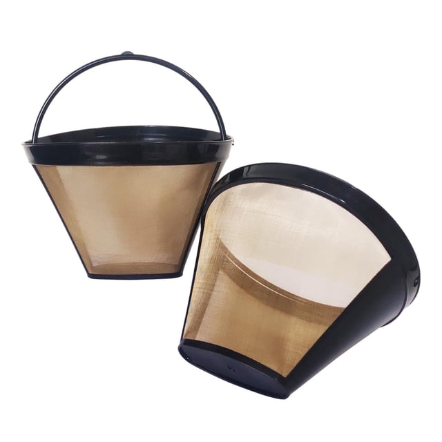 Cesta de filtro de café reutilizable con forma de cono número 4 para Ninja y Cuisinart