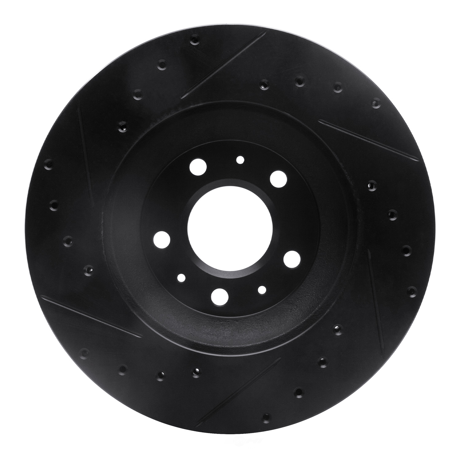 Dynamic Friction Company 633-46017R DFC Brake Rotor - Drilled And Slotted - Black