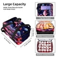 thumbnail image 3 of Flamingo Double Layered Insulated Refrigerated Lunch Bag with Two Compartments, Large Capacity, Hand Carry - 7.1x11.4x16.1 Inches, 3 of 6