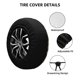 thumbnail image 2 of Balery Butterfly Cow Barrel Cubiertas para Neumáticos - Protector Resistente para Neumáticos de Camioneta, SUV, Remolque, Camper y RV-15 inch, 2 of 6