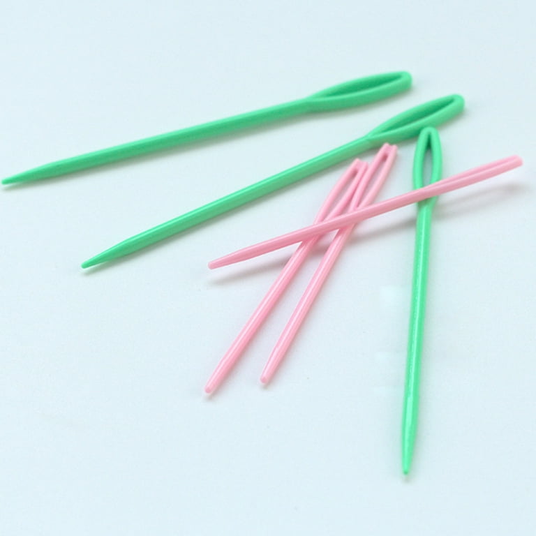30pcs Colorful Large Eye Plastic Sewing Needles for Kid Weave Education