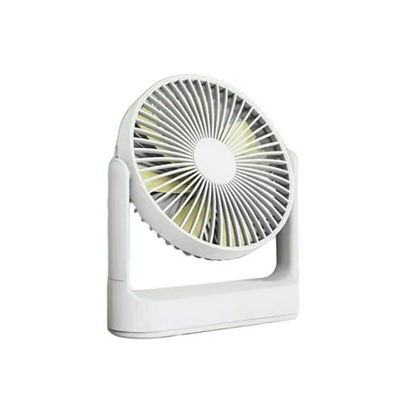 

Linyer Table Fan Rechargeable Adjustable Ventilator Pocket-size Air Cooler 4 Gear Wind Summer Exquisite Non-slippery Desk Fans White Battery-operated
