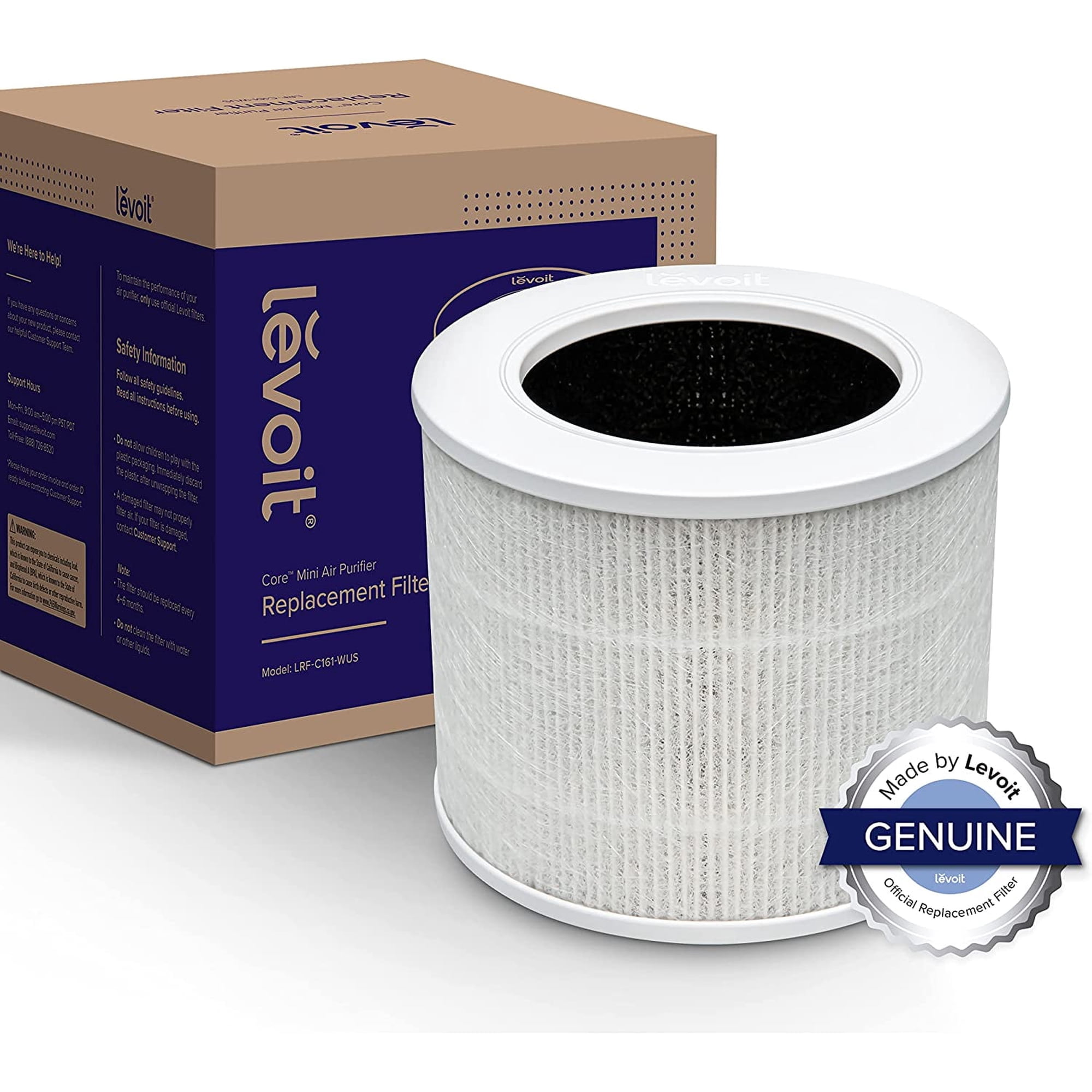 Levoit Core Mini-P-RF Air Purifier Replacement Air Filter for Core Mini, Core Mini-P, and Core Mini with Night Light Series, 1 Pack