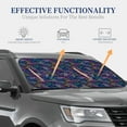 thumbnail image 4 of KLL Cute Line Fish for Windshield Sun Shade 2-Piece Foldable Car Front Window Sunshade for Most Sedans SUV Truck-Small, 4 of 6