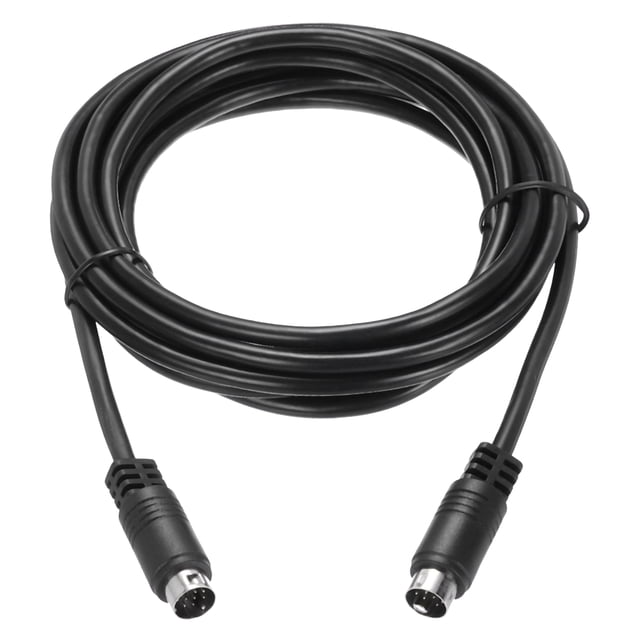 Cable de video S de Uxcell de 10 pies, con conector macho a macho de 9 pines Mini DIN con revestimiento de oro