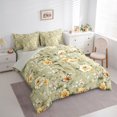 thumbnail image 3 of Manfei Western Floral Flower Bedding Comforter Set 7-Piece, Vintage French Style King Bedding Sets, Rustic Butterfly Animal Reversible Bed Sheets, Ultra Soft Home Decor, 3 of 7