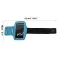 thumbnail image 4 of Unique Bargains 1 Pc Durable Arm Bag Magic Tapes Sports Wrist Bag for 5 Inches or Less Sky Blue, 4 of 6