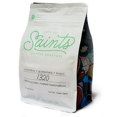 City of Saints Fresh Roasted Coffee Beans - 1320 Blend, 16-ounce