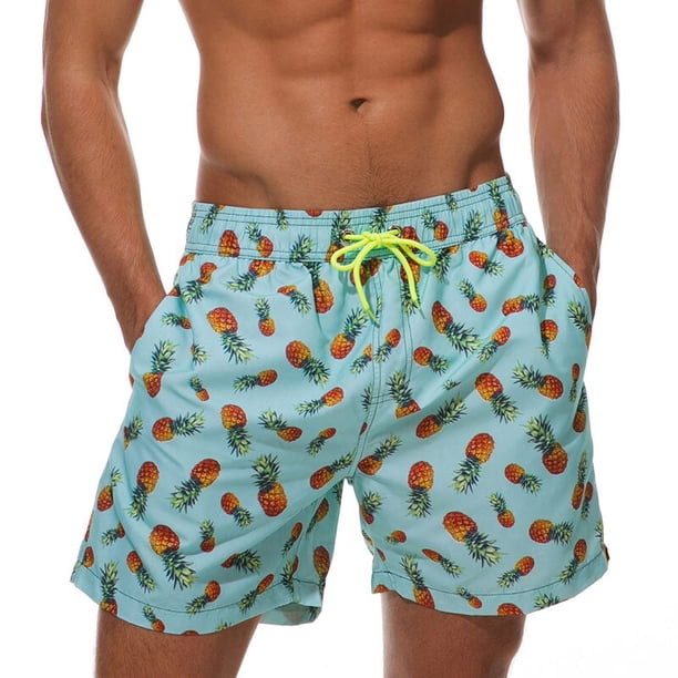 Escact-Ropa deportiva de secado rápido para hombre, calzoncillos de bañador para la playa para hombre, bañadores de natación, ropa de playa, de talla grande de Fitness Fivean unisex