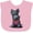 AD-Pink, variant on Inktastic Scottie Dog in Plaid Boys or Girls Baby Bib