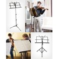 thumbnail image 3 of Compact et Portable Pliable Pliable Support de Musique Feuille avec Sac de Transport - Noir, 3 of 5