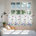 thumbnail image 3 of Vintage Colorful Butterfly Tier Curtains 24 Inch Length, Watercolor Butterflies Farmhouse Cafe Short Curtains for Bathroom Over Sink, Small Kitchen Curtain Light Filtering Drapes 2 Panels 27.5"Wx24"L, 3 of 8