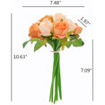 thumbnail image 2 of 1 manojo de flores de rosas artificiales, arreglo de 12 cabezas, ramo de seda para fiestas de oficina en casa, decoración nupcial y de boda Xemadio CZJJ-HQ25-2, 2 of 6
