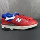thumbnail image 2 of New Balance 550 Size 9 Mens Red Blue Casual Shoes BB550MD1, 2 of 6