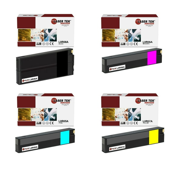 4Pk LTS 976Y BCMY HY Compatible for HP Pagewide Pro 552 577 Ink Cartridge