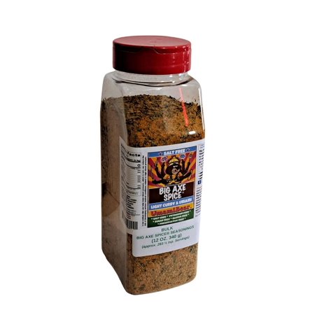 Chef Size Bottle 12 oz. UmamiBear Light Curry - Salt-Free Seasonings Bulk