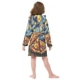 thumbnail image 7 of FORMRS Kids Bathrobe Unisex Hooded Robe Toddler Pajamas Sleepwear, Size 4-6T, Starry Pizza, 7 of 7