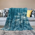 thumbnail image 2 of Shiartex Snowflakes Swirls Snow Throw Blanket for Bed Couch Chair Camping All Seasons, Super Soft Excellent Hand Feel, Gift for Home Office, Pack of 1, Size: Standard 40x50in, 2 of 6