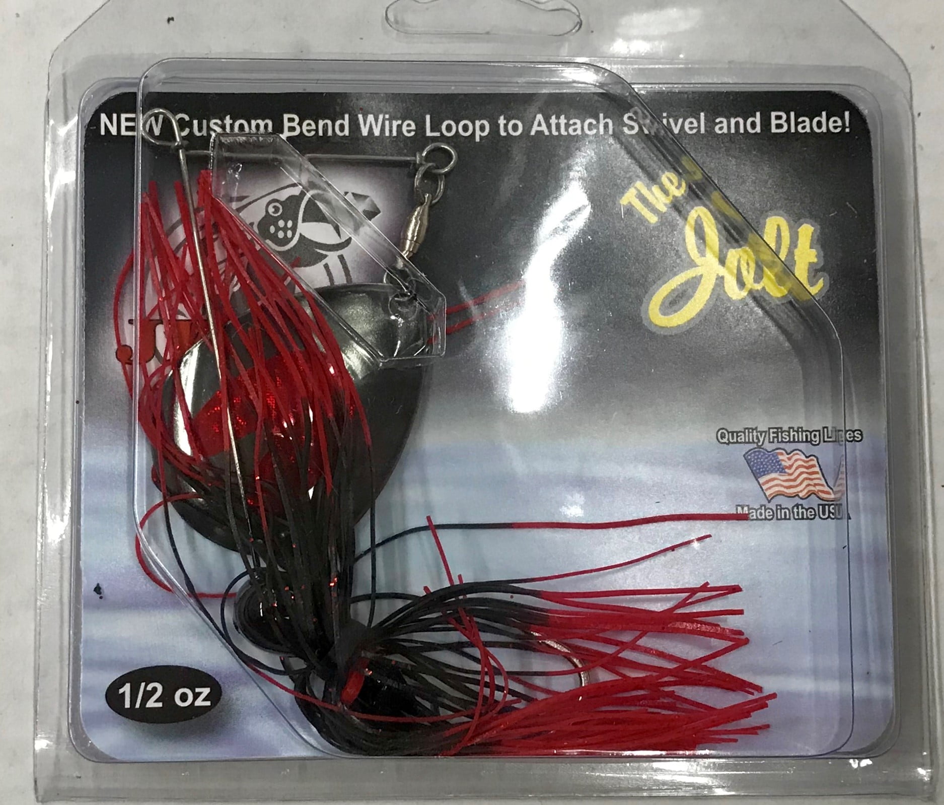Details about   ELITE SPINNERBAIT 3/8oz  RED with RED GLITTER 