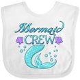 thumbnail image 3 of Inktastic Mermaid Crew Boys or Girls Baby Bib, 3 of 4