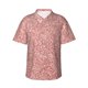 thumbnail image 1 of Balery Rose Gold Pink Glitter Camisas hawaianas de manga corta para hombre, camisas playeras de corte holgado, camisas de vacaciones con botones,Large, 1 of 7