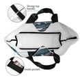 thumbnail image 4 of Balery Wave Chain Shark Bolsa Tote Estilo Estético con Cremalleras, Bolsa de Hombro, Bolsa de Compras Grande y Plegable, 4 of 8