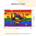 thumbnail image 3 of Rainbow Pride Flag 3x5 Ft - Inspirational Outdoor Decoration for Home, Garden, Yard, or Events - Durable Polyester with Brass Grommets, 3 of 5