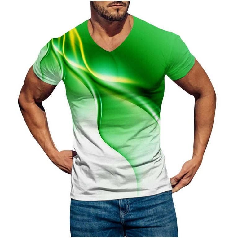 Muscle T Shirt for Men Cool Graphic Pullover Shirt Basic Tops Big and Tall  Slim Fit Undershirt Gym Workout Tee Shirt 