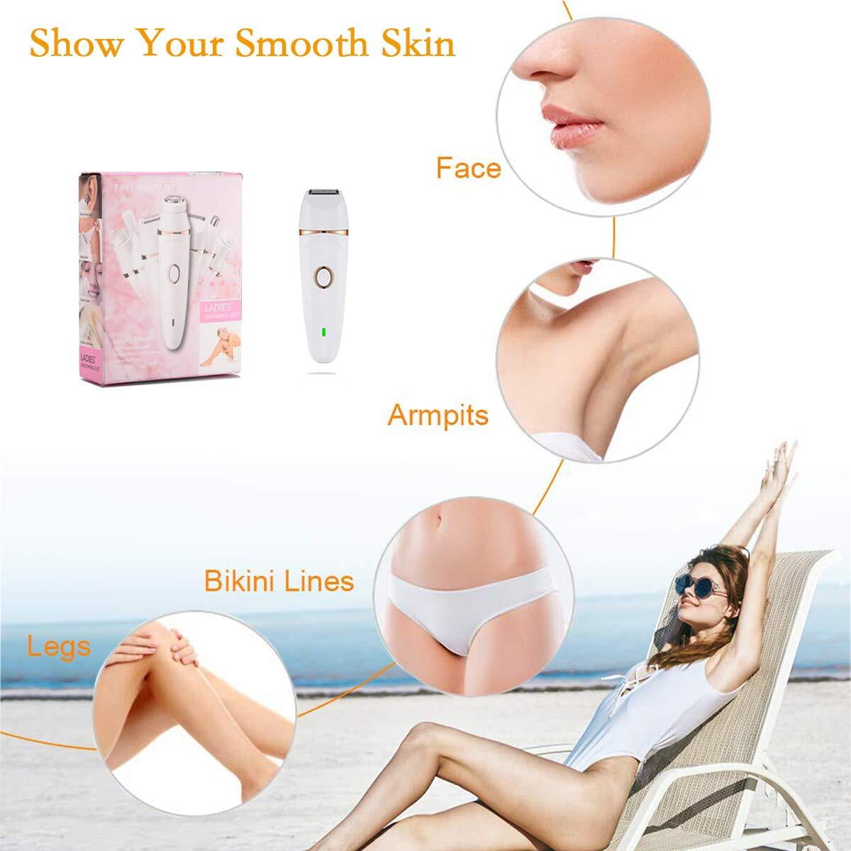 Hair Removal for Face,Epil Pro 3.0,Face Epilator for Women Facial Hair, Electric Facial Remover for Women Face,7 in 1 Face Razor for Women
