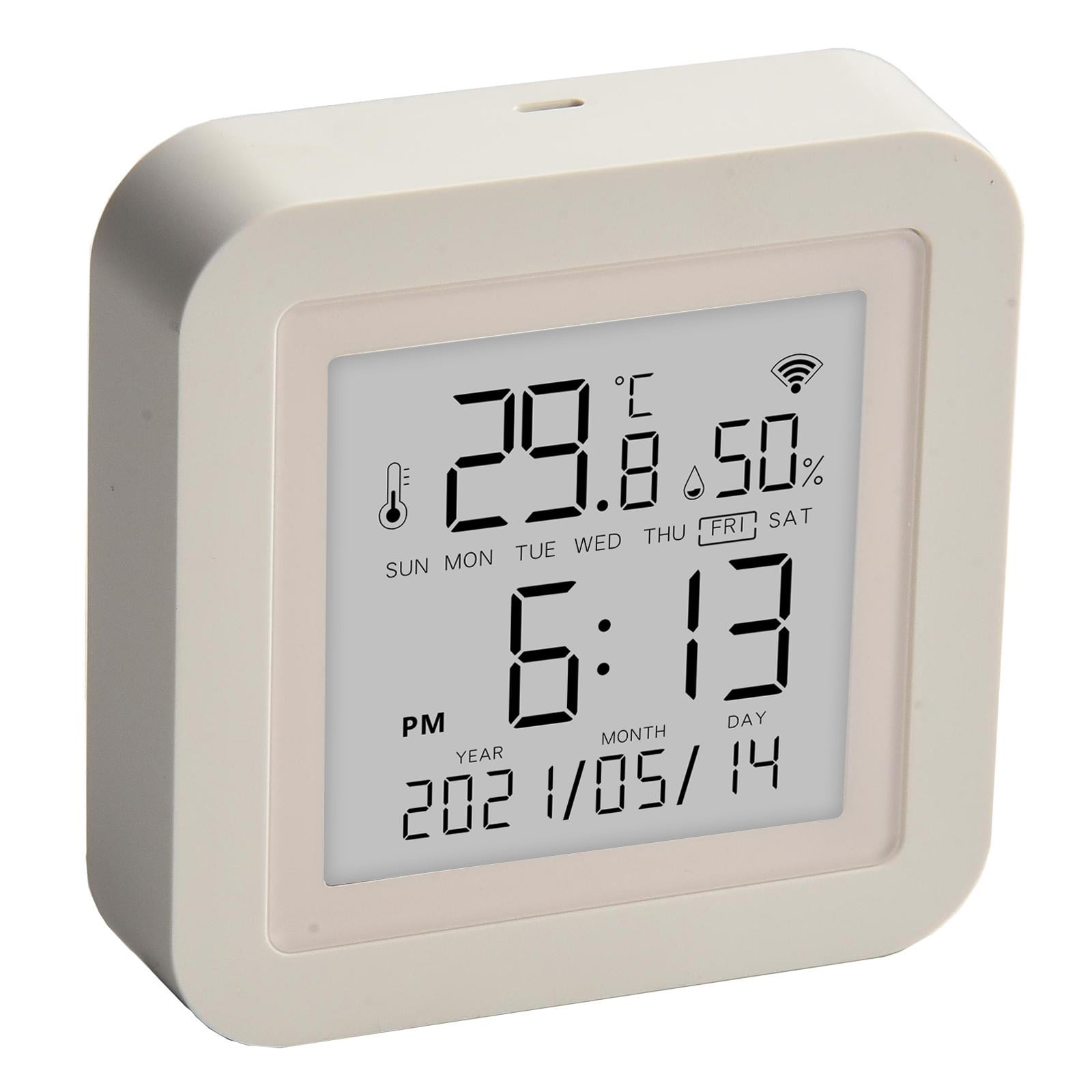 For Tuya Smart Wifi Thermometer Hygrometer Indoor Room Digital Temperature Sensor Dc 5V With Usb Cable High Accuracy