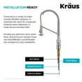 thumbnail image 3 of KRAUS Bolden 2-in-1 Commercial Style Pull-Down Single Handle Water Filter Kitchen Faucet for Reverse Osmosis or Water Filtration System in Spot Free Stainless Steel, KFF-1610SFS, 3 of 9