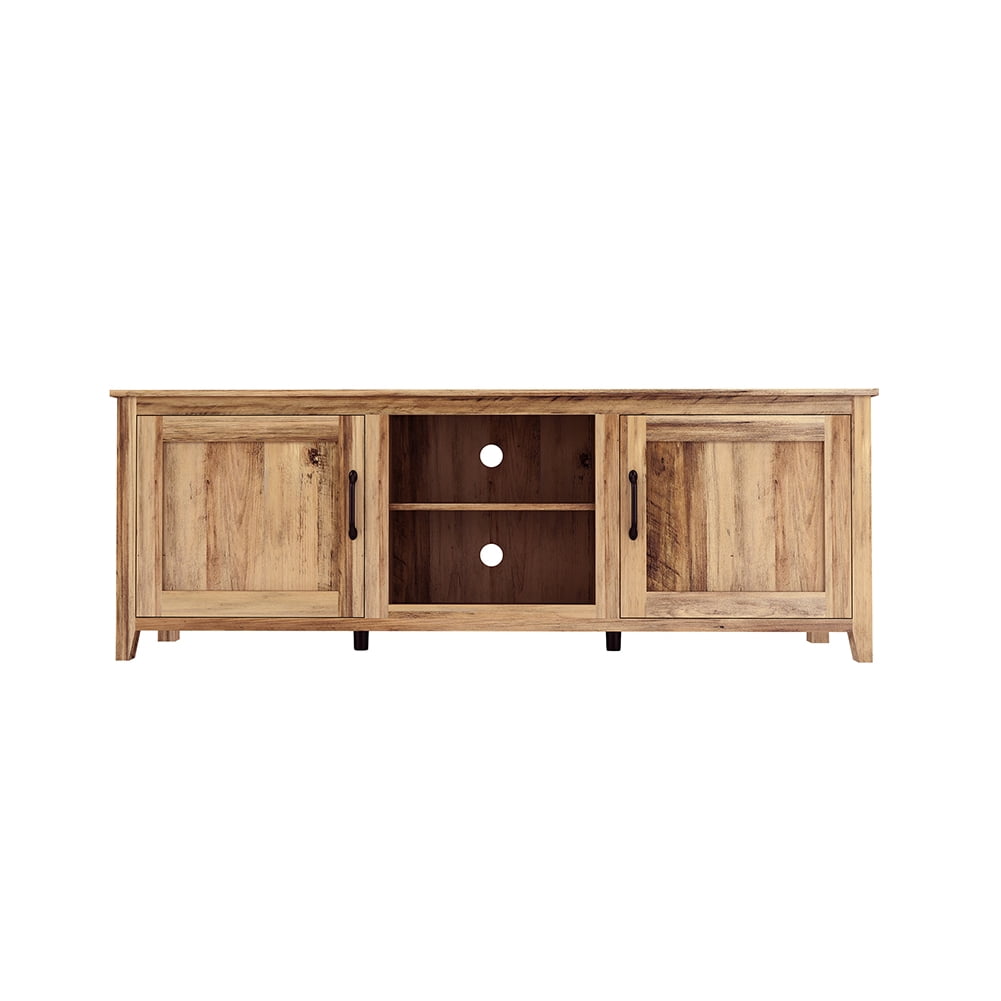 Kadyn Wood Universal TV Stand Cabinet, Modern TV Stand for 60" TV, Media Console Cabinet Entertainment Center with Doors and Open Shelves, Light Brown Kadyn Wood Universal TV Stand Cabinet, Modern TV Stand for 60" TV, Media Console Cabinet Entertainment Center with Doors and Open Shelves, Light Brown
