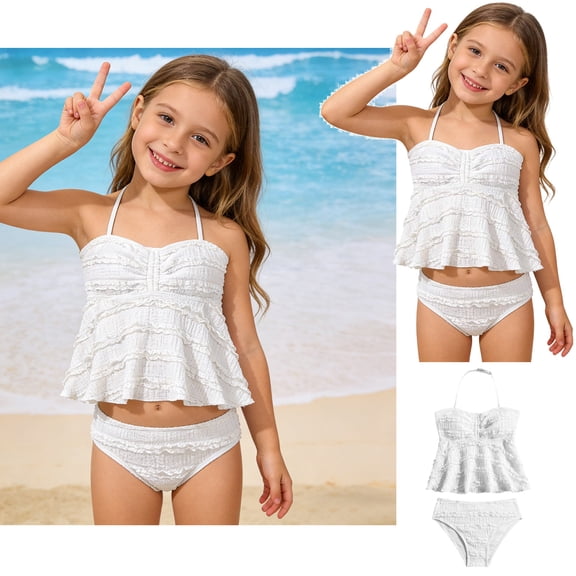 Teen Girls Swimsuit Girls Swimsuit With Shorts Two Piece Teen Bathing Suits Girls Bathing Suits Size 10-11 Years