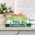 thumbnail image 5 of Two-in-One Valentine's and St Patrick's Stacked Block Sign Décor, 5 of 6