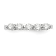 thumbnail image 4 of 14K White Gold Ring Band Wedding Diamond Round 5-Stone , Size 7, 4 of 7