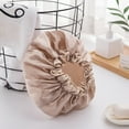 thumbnail image 4 of Lilgiuy Summer Savings Clearance! Household Double-layer Shower Cap- Thickened Women Oil Resistanted Shampoo Shower Cap, 4 of 5