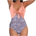 thumbnail image 2 of Antinious Women High Waist V-Neck Cutout Bikinis Set Comfortable Loose Outdoor Beach Swim Wear, 2 of 5