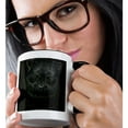thumbnail image 2 of 3drose, Pomeranian Puppy Graphic, 11oz Two-tone Black Mug, 2 of 6