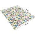 thumbnail image 4 of Colorful Cartoon Dinosaurs Landscape Pattern Blanket,Comfortable Soft Lamb Wool Throw Blanket,All Season,Warm Lightweight Blankets for Sofa Bed Couch Living Room Chair,60"x80", 4 of 4