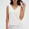 thumbnail image 4 of FNFYFH V Neck Cropped Tank Tops for Women Sleeveless Blouses Casual Loose Fit Summer Sleeveless Shirts, 4 of 7