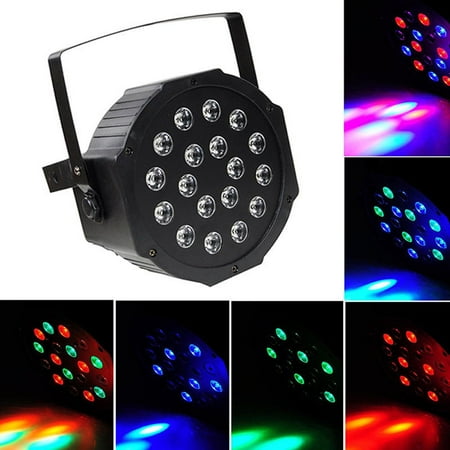 Zimtown Par Can 18 RGB LED Stage Light Disco DJ Bar Effect UP Lighting Show DMX