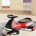 thumbnail image 2 of iRerts 12V Electric Wiggle Car for Kids with Pedal, Powered Ride on Toys for Toddlers, 2 in 1 Drifting Swing Car with Bluetooth, Anti-Rollover, Flashing Wheels, for Ages 3+ Gifts, Red+Black, 2 of 9