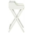 thumbnail image 4 of Linon Cade Wood One Drawer Folding Desk in White, 4 of 17