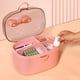 thumbnail image 5 of Caja de almacenamiento para accesorios para el cabello, organizador de joyas, vitrina con bandeja extraíble Rosado, 5 of 9