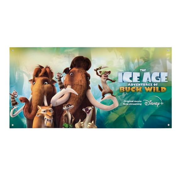 Ice Age Buck wild-Theme Backdrops Banner Birthday Party Decor Supplies Personalized Party Backdrop Decoration,5x3ft（150x90cm）