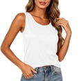 thumbnail image 4 of ATOYSOY Women’s Sleeveless Crew Neck Tank Top Casual Basic Loose Fitted Soft Light Breathable Tops For Summer Vacation Outdoor Daily Wear, 4 of 8