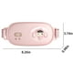 thumbnail image 3 of Xihbxyly Almohadilla Térmica Portátil, Calentamiento Rápido, 3 Modos de Masaje Vibratorio, Cinturón Abdominal Ajustable, Alivia Los Cólicos Menstruales, Tela Suave y Cómoda, Tamaño 21 X 9,5 Cm, 3 of 7